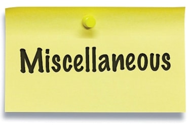 Miscellaneous